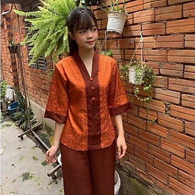 ĐỒ LAM ĐI CHÙA Lụa Phối Gấm Cao Cấp