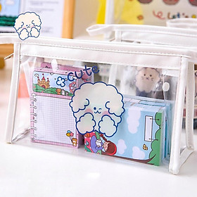 Mua Túi Đựng mỹ phẩm túi đựng đồ đa năngTrong Suốt In Họa Tiết Hoạt Hình Đáng Yêu Đa Dụng