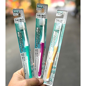 Bàn chải đánh răng đầu gọn, lông mềm 180mm - Made in Japan