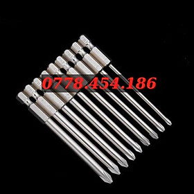 Mua Bộ 9 Mũi Vít Bốn Cạnh Chất Liệu Thép Nhật Không Rỉ Dùng Cho Máy Bắt Vít