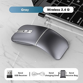 Chuột Bluetooth Có Thể Gập Lại Máy Tính Không Dây Game Thủ Im Lặng Chuột Cho Máy Tính Macbook Chơi Game Mause Sạc Chuột Laptop Phụ Kiện - 2.4G Wireless