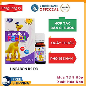 LINEABON K2 D3, 10ml, Bổ sung vitamin K2 D3 cho bé - Y Dược Xanh