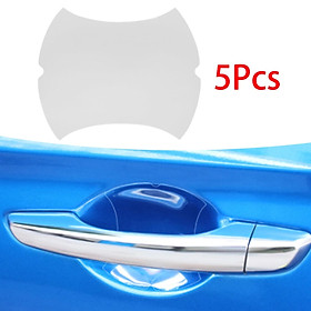 5Pcs Car Door Handle Cup Scratch Protectors,  Chipping Invisible Anti Scratch Protective Film Side Sticker Guard.