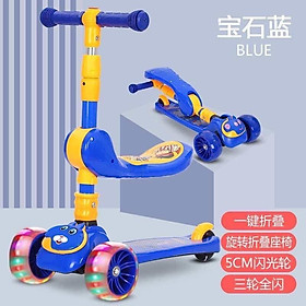 Xe trượt scooter cho bé , có nhạc có đèn kiêm xe chòi chân 2 in 1.