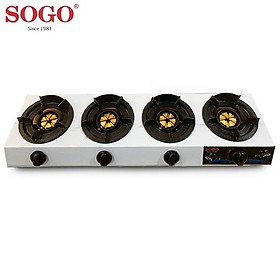 Mua Bếp Khè Gas 4 Lò Bán Công Nghiệp SOGO GT-208S4 - Hàng Chính Hãng