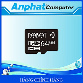 Thẻ nhớ microSD ROBOT 64G chuyên Camera và điện thoại - Hàng Chính Hãng