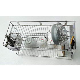 Kệ chén Kibath đa năng 2 tầng inox 304