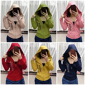 Áo khoát da cá phối chữ dọc cực chuẩn cực chuẩn-A2034 - Vàng