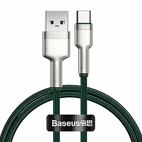 Dây sạc nhanh Baseus 40W Type C, Cáp sạc nhanh Baseus PD 40W Metal Charging Cables USB To Type-C Charger Data Line - Hàng chính hãng