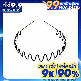 Bờm cài tóc nam - nữ màu đen bằng sắt siêu bền