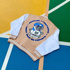 Áo Khoác Unisex Nỉ Ngoại Armous Nam Nữ Couple HOT RẺ ĐẸP Áo Cardigan Gấu Chống Nắng Kiểu Bomer Jacket