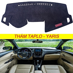 [ Yaris đời 2008 đến 2018 ] Thảm taplo da cacbon,vân gỗ, da lộn, da pu mới nhất chuẩn form