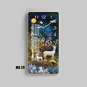 Mua Tranh đồng hồ treo tường tráng gương 3D trang trí phòng khách đẹp {giá xưởng} kim trôi - Tặng pin và đinh treo