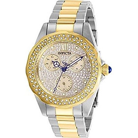 Invicta Women's Angel Quartz Watch with Stainless Steel Strap, Two Tone, 18 (Model: 28433)