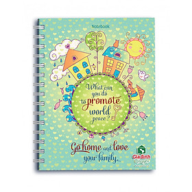 Sổ Lò Xo Notebook Minh Long - Go Home And Love Your Family