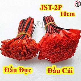 Mua Cáp JST 2P - đực cái tùy chọn 10cm / 20cm - 10cm  10cm