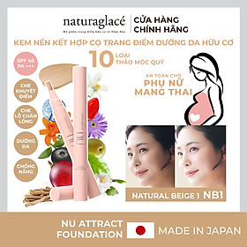 Kem nền kết hợp cọ trang điểm dưỡng da - naturaglacé Nu Attract Foundation SPF40 PA +++ , 3.5g