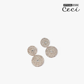 CECI - Khuyên tai nữ dáng thả hình tròn  độc đáo CC1-08000042