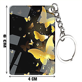 Móc khóa mica in hình