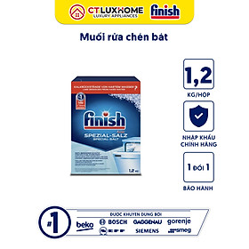 Muối rửa chén bát Finish 1,2kg kèm túi zip