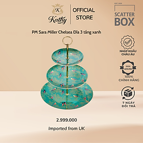 Mua Portmeirion Sara Miller Chelsea Đĩa 3 tầng xanh Nhập khẩu Anh Quốc