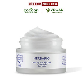 Mặt nạ Hoa Đậu Biếc Herbario 30ml chống lão hóa thuần chay