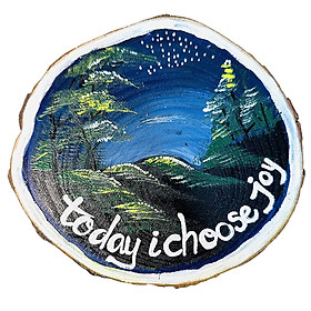 Mua Tranh Vẽ Tay Trên Gỗ Thông Today I Choose Joy Decor Trang Trí Độc Bản Handmade