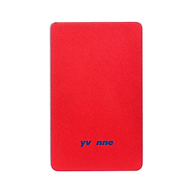 Ổ cứng di động bên ngoài Yvonne 2.5 "USB 3.0 HDD Tương thích cho PC Mac Máy tính để bàn Máy tính xách tay -Màu đỏ-Size