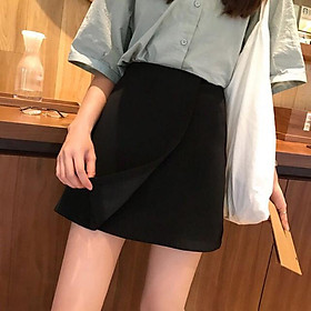 Váy Cạp Cao Xẻ Vạt Phong Cách Hàn Quốc