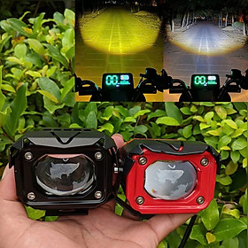 Mua Đèn Trợ Sáng Xe Máy Ô Tô F20XP 60W - Siêu Sáng  Cốt Vàng Pha Trắng 2 Chế Độ  Phụ Kiện Cao Cấp Cho Khách VIP