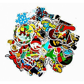 100 Hình dán nhiều họa tiết và màu sắc dùng để trang trí ( giao màu ngẫu nhiên )