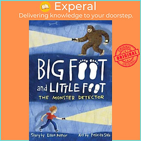 Sách - The Monster Detector (Big Foot and Little Foot #2) by Ellen Potter (US edition, paperback)