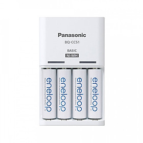 Combo 4 Pin Eneloop AA Và Sạc Panasonic BQ-CC51 - Hàng Nhập Khẩu