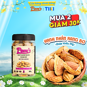 Hạnh Nhân Rang Bơ Nhập Khẩu Mỹ Pams 150g/hũ