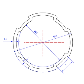 Nhôm ống D28 (LWA-2800000) - Miễn phí cắt theo kích thước yêu cầu (Giá đã bao gồm VAT)