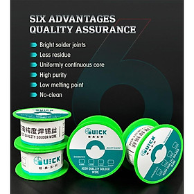 Mua Thiếc hàn cuộn Quick 0.3 - 0.4 - 0.5 - 0.6mm