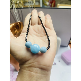 Dây cổ Đá Spinel và Đá xanh tự nhiên