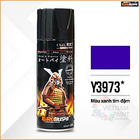 COMBO Sơn Samurai màu xanh GP Y3973 gồm 4 chai đủ quy trình độ bền cao (Lót – Nền 124 - Màu Y3973 - Bóng )