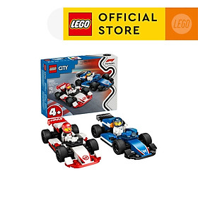 LEGO CITY 60464 Đồ Chơi Lắp Ráp Trạm Đua Xe F1 (92 Chi Tiết)