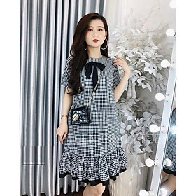 ĐẦM SUÔNG CARO PHỐI BÈO LAI - BY7087