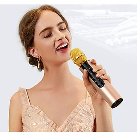 Mua Micro karaoke bluetooth kèm 2 loa livestream hát nhẹ âm vang có chỉnh tone  M6