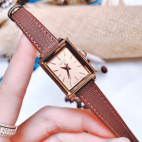 Đồng hồ nữ dây da Julius Ja-787 Nâu