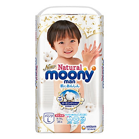 Tã Dán Moony Natural Bông Organic Đủ các Size