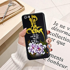 Ốp lưng điện thoại iPhone 5 viền silicon dẻo TPU  hình Thư Pháp