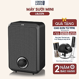 Máy sưởi mini để bàn Lebenlang LBL0276, công suất 600W, làm ấm góc rộng, nóng nhanh, nhỏ gọn tiện lợi, bảo hành 2 năm - hàng chính hãng