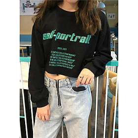 Áo Thun Croptop Nữ Tay DàiSoft-portriat Cực Cool