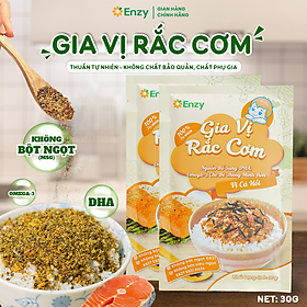 Gia vị rắc cơm Enzy, Gia Vị Rắc Cơm Cho Bé, Không Bột Ngọt, Phụ Gia