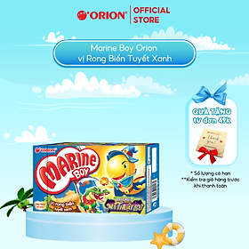 Bánh Cá Marine Boy Orion vị Rong Biển Tuyết Xanh 35g hộp