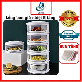 Mua Kệ lồng bàn tủ để đậy và đựng thức ăn nhà bếp đa năng có 5 tầng gấp gọn hình tròn kích thước lớn