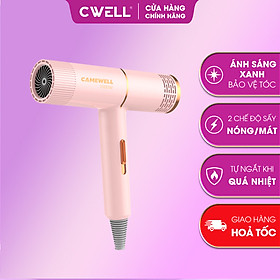 Máy sấy tóc mini CameWell chính hãng, máy sấy tóc công suất lớn 1000W tạo kiểu tóc chuyên nghiệp 2 chiều nóng lạnh CW01HD